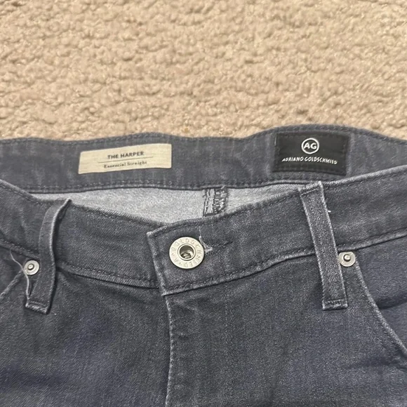 AG Adriano Mens Goldschmied Harper Slim Straight Jeans Dark Gray Denim Size 30R - Picture 4 of 6